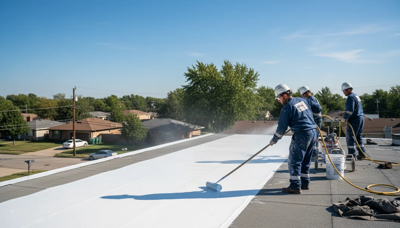 Commercial roof coating in Melville, LA near me